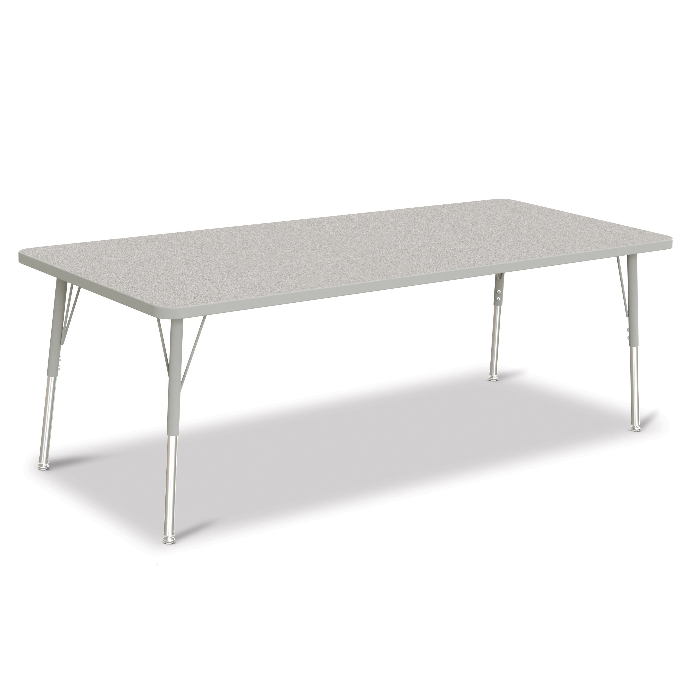6413JCA000, Berries Rectangle Activity Table - 30" X 72", A-height - Freckled Gray/Gray/Gray