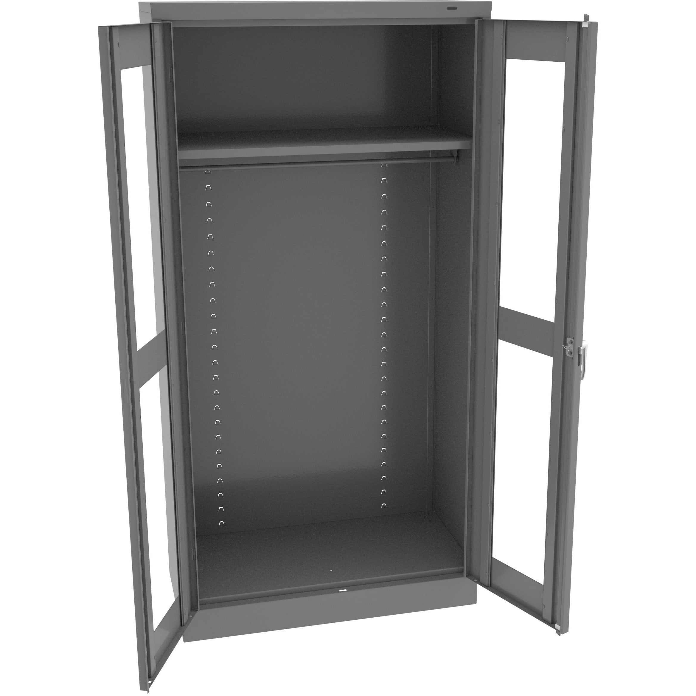 Tennsco 72" High Standard Wardrobe Cabinet with C-Thru Doors - Assembled, CVD7114
