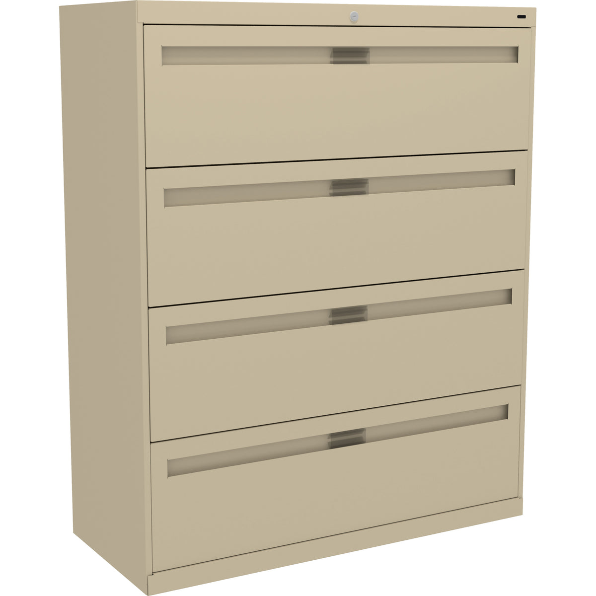 Tennsco 42" Wide Four-Drawer Lateral File with Retractable Doors, LPL4248L41