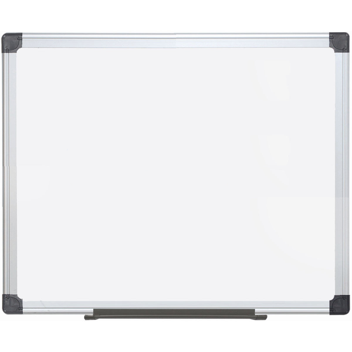 MA2112170MV Maya Series Double Sided Melamine Dry Erase White Board with Snap-On Marker Tray, 48" x 96", Aluminum Frame by MasterVision