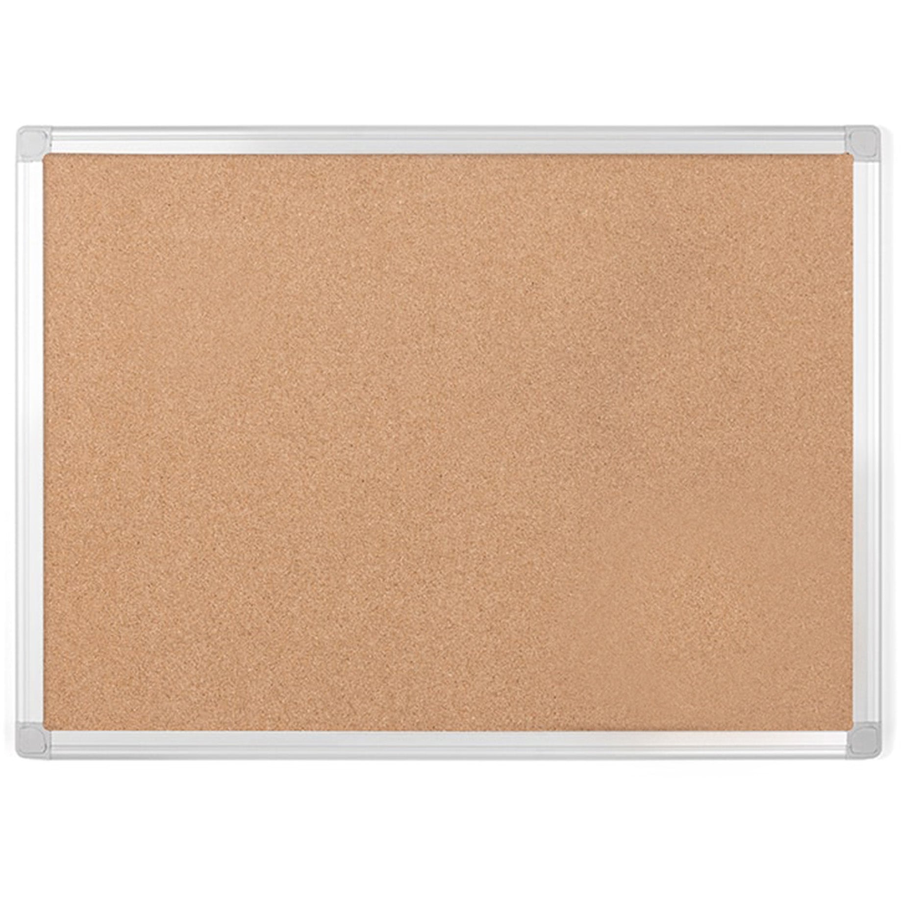 CA271790 Earth Series Self-Healing Cork Bulletin Board, Wall Mounting 100% Recycled Cork Push Pin Board , 48" x 72", Aluminum Frame by MasterVision